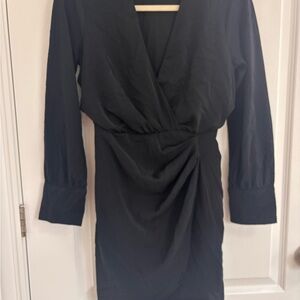 Abercrombie & Fitch Elegant Black Wrap Dress Size XS